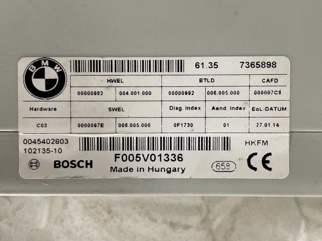 bontott BMW 5 F11 Csomagtérajtó Motor Elektronika