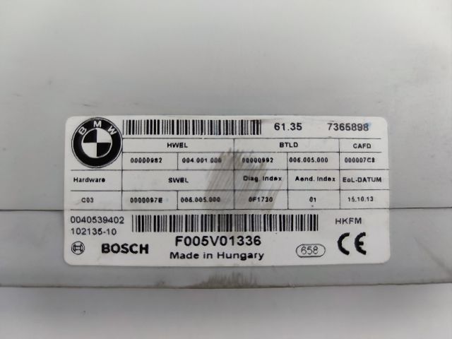 bontott BMW 5 F11 Elektronika (Magában)