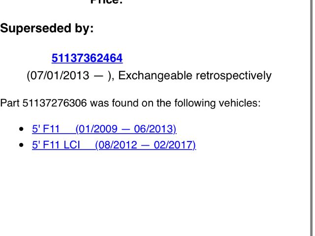 bontott BMW 5 F11 Első Szélvédő Jobb Díszléc