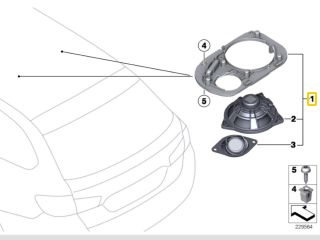 bontott BMW 5 F11 Hangszóró (Pozíciófüggetlen)
