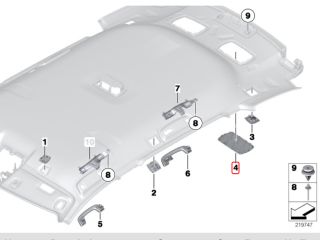 bontott BMW 5 F11 Hátsó Hangszóró Burkolat