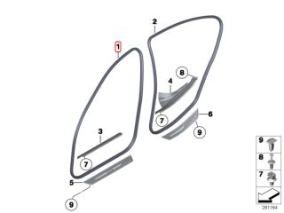 bontott BMW 5 F11 Jobb első Gumikéder