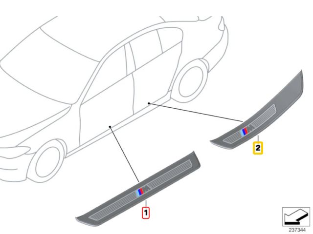 bontott BMW 5 F11 Küszöb Burkolat