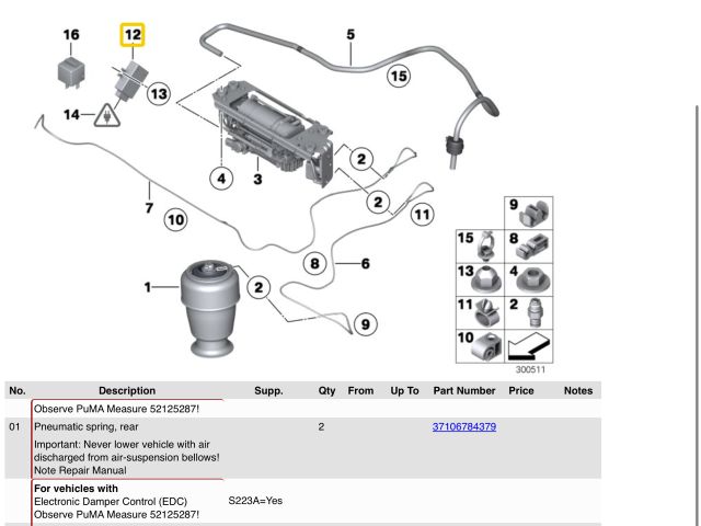 bontott BMW 5 F11 Légrugó Vezérlő