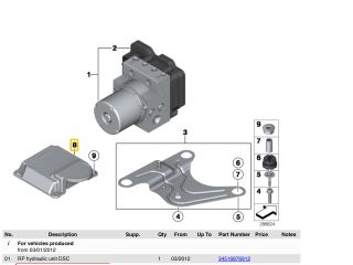 bontott BMW 5 F11 Légzsák Elektronika