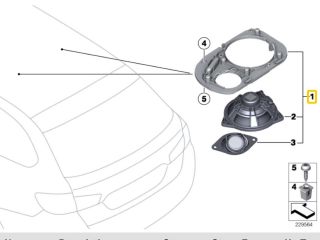 bontott BMW 5 F11 Magassugárzó Hangszóró