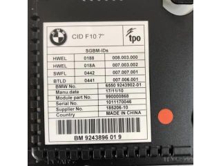 bontott BMW 5 F11 Navigációs Fejegység