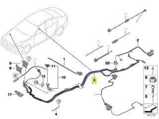 bontott BMW 5 F11 Pozitív Kábel