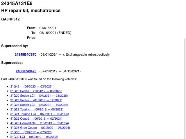 bontott BMW 5 G30 Automata Váltó Elektronika