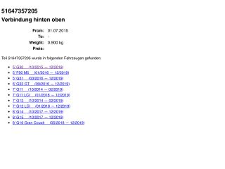 bontott BMW 5 G30 Homlokfal (Üres lemez)