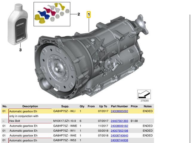 bontott BMW 5 G30 Automata Kuplung