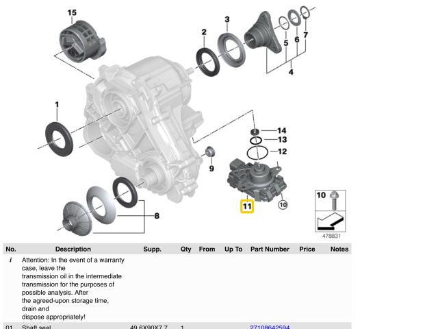 bontott BMW 5 G30 Osztómű Vezérlő Modul