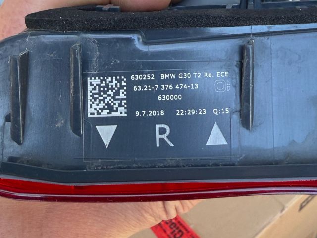 bontott BMW 5 G30 Bal Belső Hátsó Lámpa