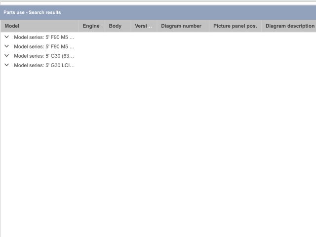 bontott BMW 5 G30 Bal hátsó Biztonsági Öv