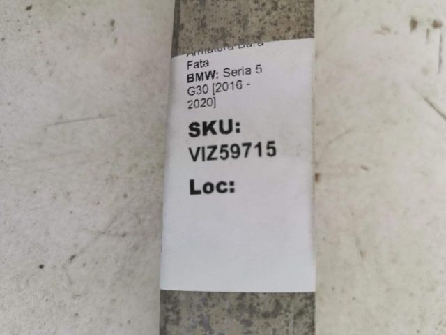 bontott BMW 5 G30 Első Lökhárító Merevítő (Fém)