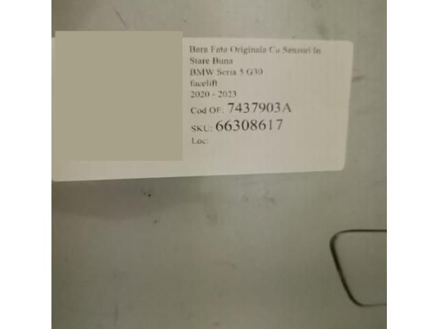 bontott BMW 5 G30 Első Lökhárító (Részeivel)