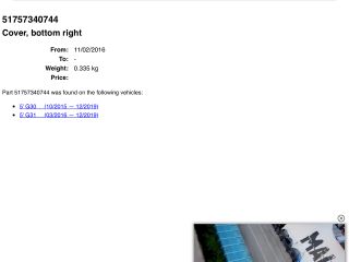 bontott BMW 5 G30 Jobb első Lökhárító Sarok