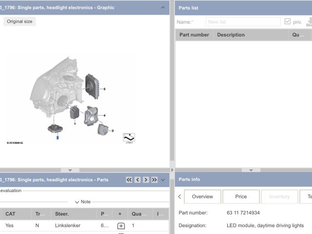bontott BMW 5 G30 LED Trafó