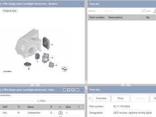 bontott BMW 5 G30 LED Trafó