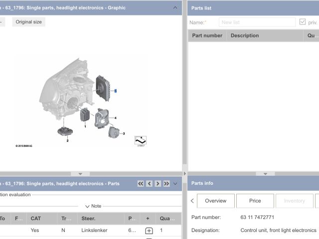 bontott BMW 5 G30 LED Trafó