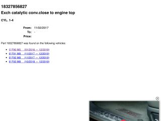 bontott BMW 5 G30 Katalizátor