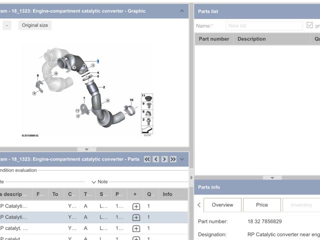 bontott BMW 5 G30 Katalizátor