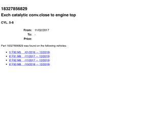 bontott BMW 5 G30 Katalizátor