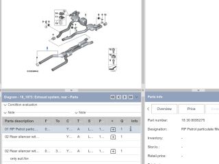 bontott BMW 5 G30 Középső Kipufogó Dob