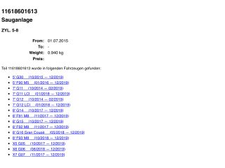 bontott BMW 5 G30 Szívósor