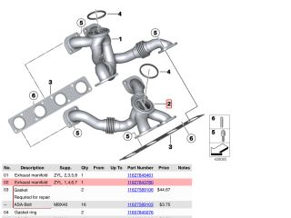 bontott BMW 5 G30 Turbócső
