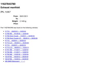 bontott BMW 5 G30 Turbócső