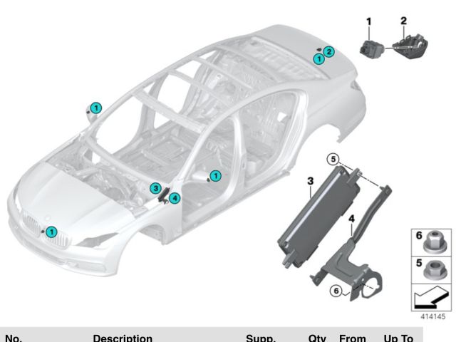 bontott BMW 5 G30 Tolatókamera