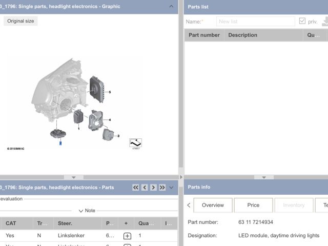 bontott BMW 5 G31 LED Trafó