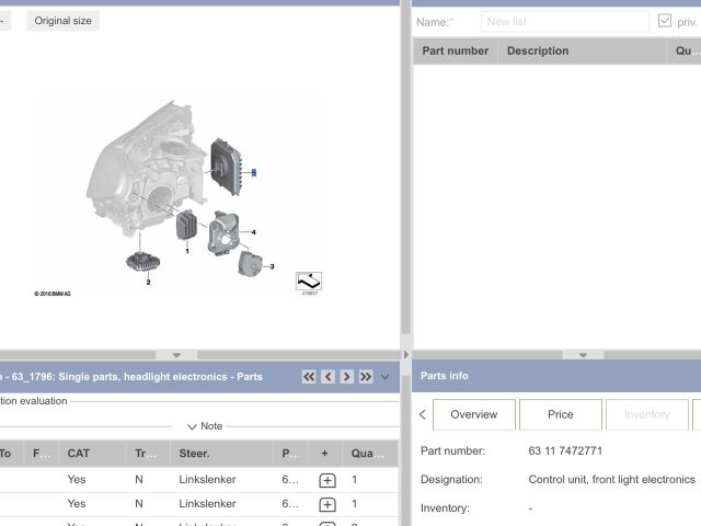 bontott BMW 5 G31 LED Trafó