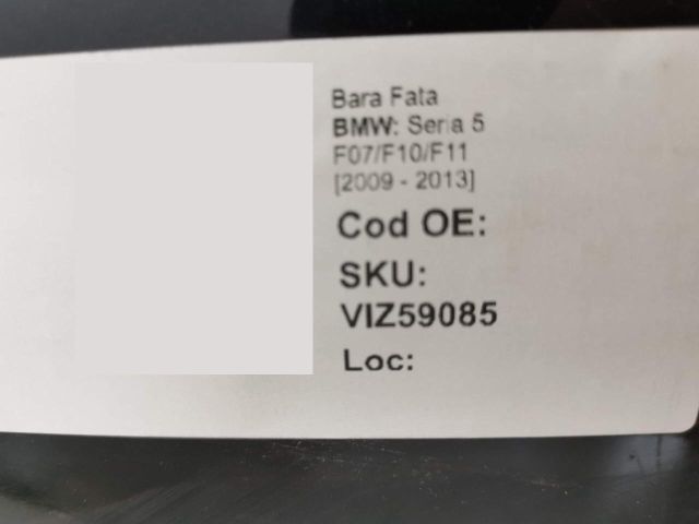 bontott BMW 5 GT Első Lökhárító (Üresen)
