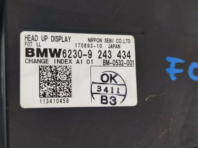 bontott BMW 5 GT Head-Up Display