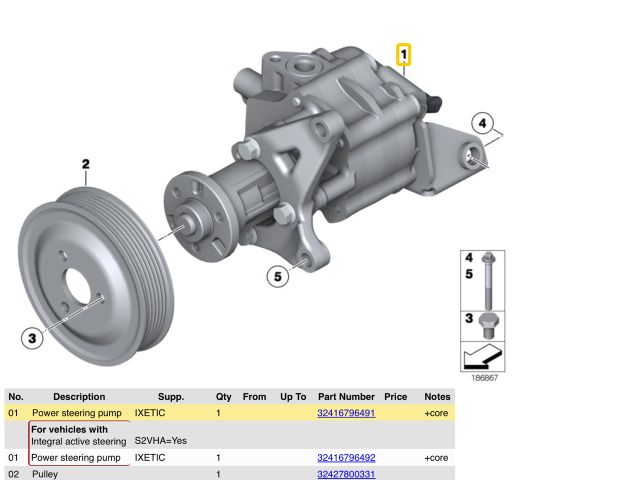 bontott BMW 5 GT Hidraulika Szivattyú