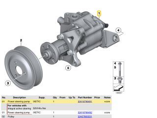 bontott BMW 5 GT Hidraulika Szivattyú