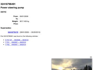 bontott BMW 5 GT Hidraulika Szivattyú