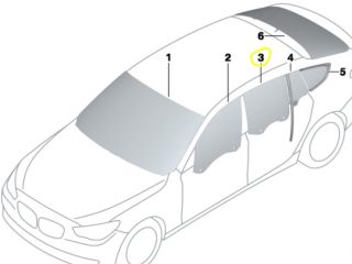 bontott BMW 5 GT Jobb hátsó Ablak