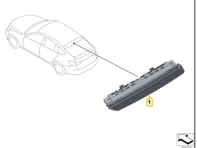 bontott BMW 5 GT Pótféklámpa