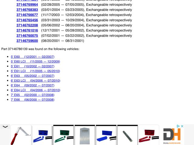 bontott BMW 6 Állítható Futómű Vezérlő Panel