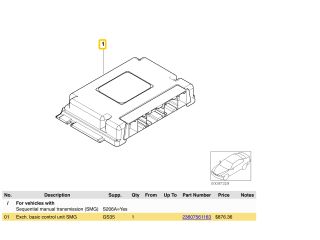 bontott BMW 6 Automata Váltó Elektronika
