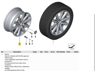 bontott BMW 6 Alufelni (1 db)