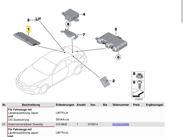 bontott BMW 6 Antenna Erősítő