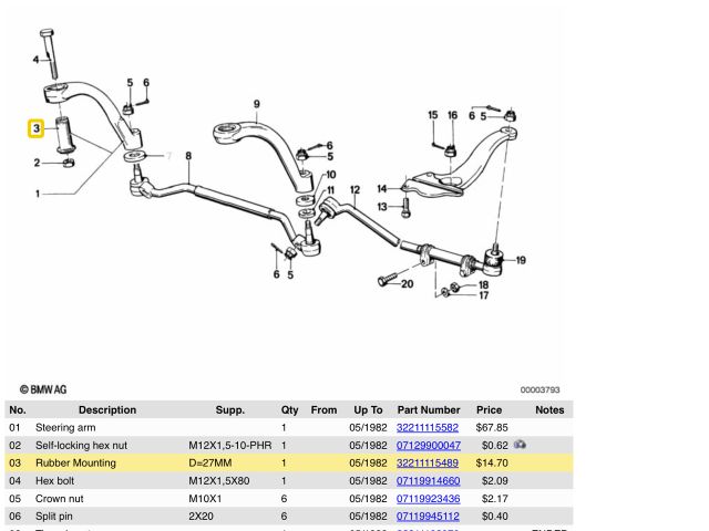 bontott BMW 6 Lengőkar Szilent