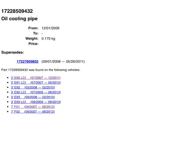 bontott BMW 7 Automata Váltó Olajhűtő