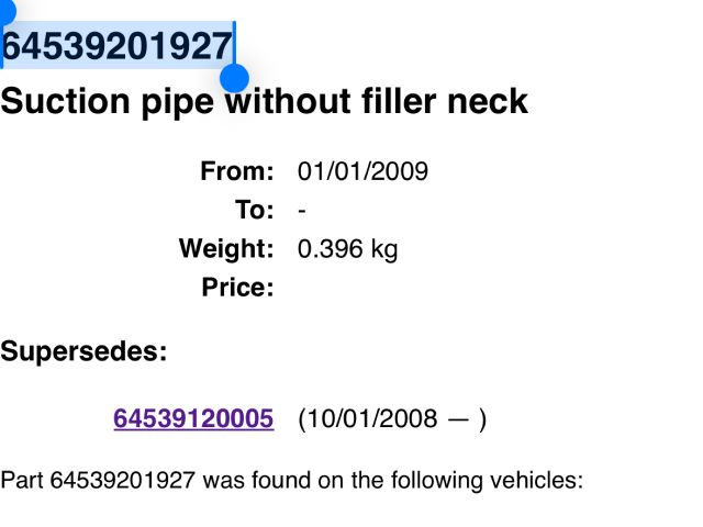 bontott BMW 7 Klíma Cső