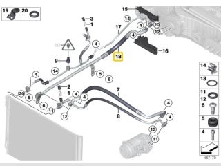 bontott BMW 7 Klíma Cső