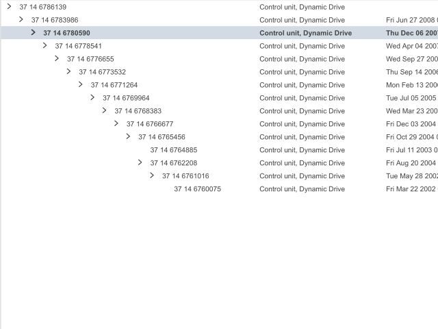 bontott BMW 7 Állítható Futómű Vezérlő Panel